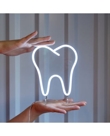 Brighten Your Dental Office or Themed Party with the Tooth Mini LED Neon Sign.