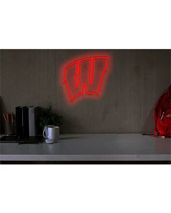 Brighten Your Game Day Celebrations and Home Bar with the University Of Wisconsin Logo LED Neon Sign.