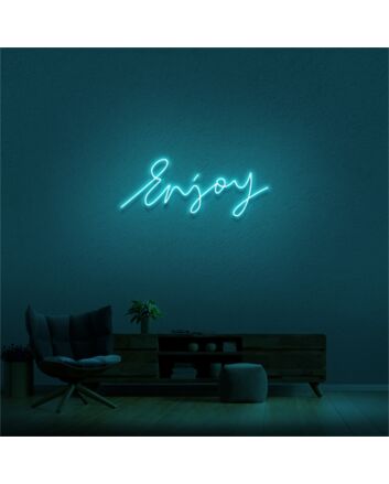 Brighten up Your Space: Wall Decor Home LED Sign Enjoy LED Neon Sign - Perfect for Home, Office, Bar, and Wedding Celebrations