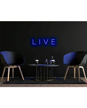 Brighten Up Your Space: Wall Decor Home Live LED Sign, Perfect for Bars, Weddings, and Office Ambiance