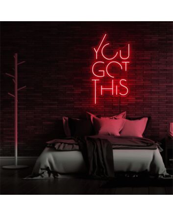 Empower Your Home Office and Inspire Your Workspace with the You Got This LED Neon Sign.