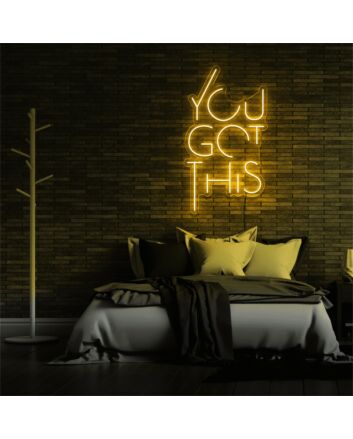 Empower Your Home Office and Inspire Your Workspace with the You Got This LED Neon Sign.