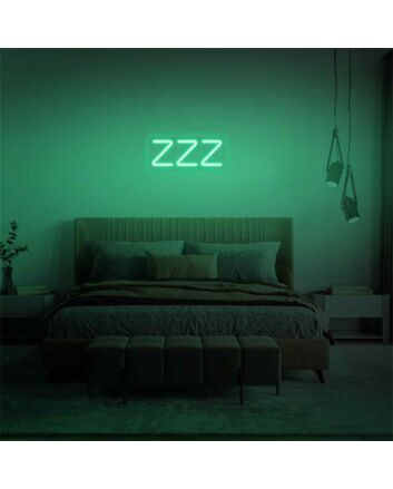 Brighten Up Your Nights: Zzz LED Neon Sign, Perfect for Bedrooms, Dorms, and Cozy Evening Gatherings.