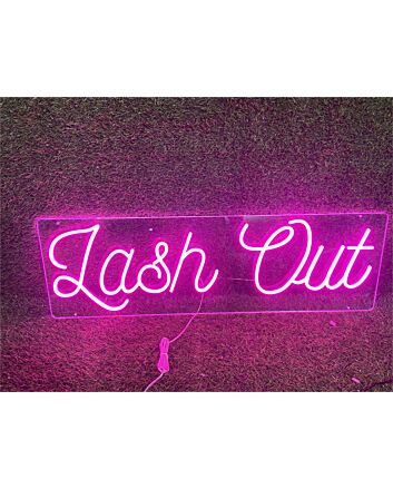 Enhance Your Beauty Studio or Home Vibes with the Custom Lash Out LED Neon Sign