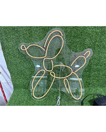 Brighten Your Child's Bedroom or Next Birthday Bash with the Cute Balloon Puppy LED Neon Sign.