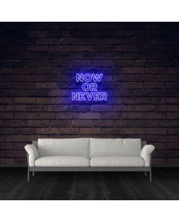 Now Or Never Neon Sign
