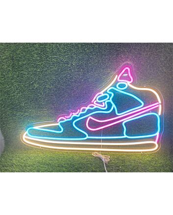 Brighten Up Your Bar, Storefront, or Party Ambiance with the LED Cool Shoes Neon Sign.
