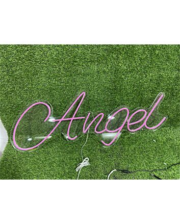 Brighten Your Space: Perfect for Home Decor, Office Ambiance, and Storefronts with Personalize Custom Angel LED Neon Sign.