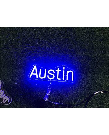 Add a Unique Glow to Your Home Decor, Office Ambiance, or Special Events with Personalize Custom Austin LED Neon Sign.