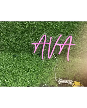 Brighten Your Space from Weddings to Bars with the Personalize Custom Ava LED Neon Sign
