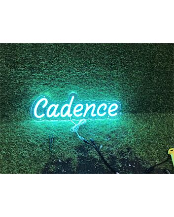 Enhance Any Space from Bars to Weddings with the Personalize Custom Cadence LED Neon Sign.