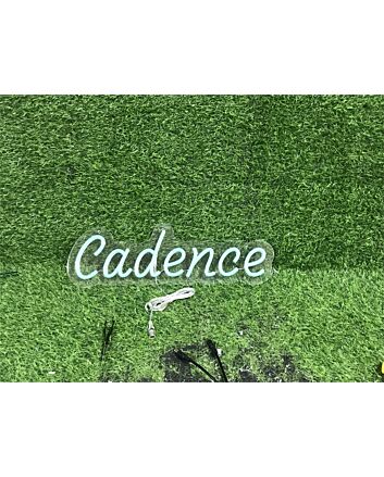 Enhance Any Space from Bars to Weddings with the Personalize Custom Cadence LED Neon Sign.