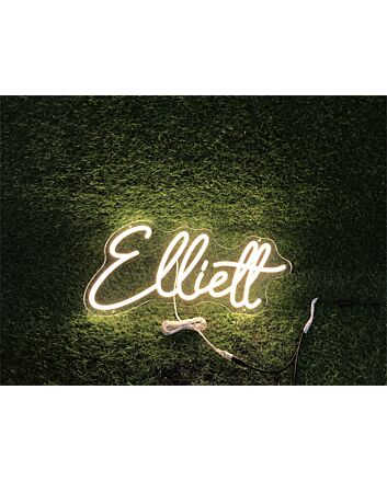 Brighten Up Your Space: From Home Decor to Weddings, Enhance Any Occasion with the Personalize Custom Elliett LED Neon Sign.