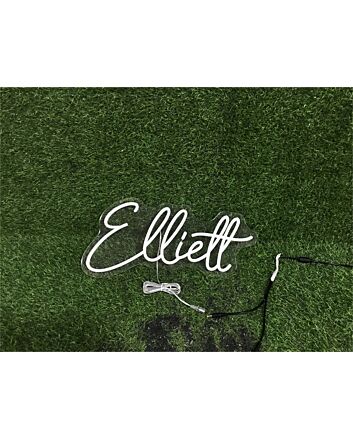 Brighten Up Your Space: From Home Decor to Weddings, Enhance Any Occasion with the Personalize Custom Elliett LED Neon Sign.