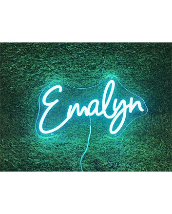 Brighten Up Your Space: Personalize Custom Emalyn LED Neon Sign for Home Decor, Office Vibes, and Special Events like Weddings and Parties.
