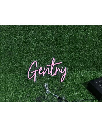 Brighten Up Your Special Moments: Personalize Custom Gentry LED Neon Sign for Weddings, Birthdays, and Home Ambiance.