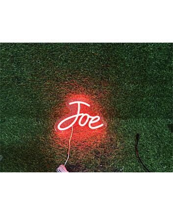 Elevate Your Office, Bar, or Wedding Ambiance with the Personalize Custom Joe LED Neon Sign