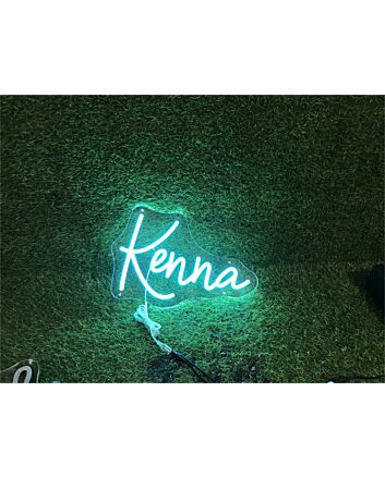 Brighten Up Your Space: Personalize Your Office, Bar, or Party Ambiance with the Custom Kenna LED Neon Sign.