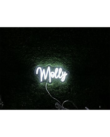Elevate Your Space: Add a Glow to Your Home, Office, or Bar with the Personalize Custom Molly LED Neon Sign.