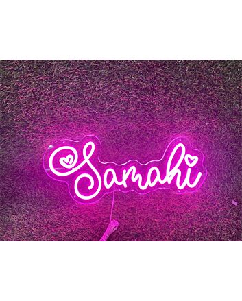 Create a Vibrant Atmosphere at Your Bar, Store or Celebrate in Style with the Personalize Custom Samahi LED Neon Sign.