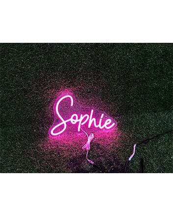 Elevate Your Space: Personalize Custom Sophie LED Neon Sign for Home, Office, Weddings, and Parties.