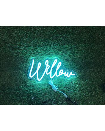 Brighten Up Your Space: Personalize Custom Willow LED Neon Sign for Home Decor, Office Vibes, Storefronts, and Buzzing Bars