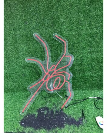 Light Up Your Night: Red Spider Cool Decor LED Neon Sign for Bars, Gaming Rooms, and Edgy Interiors.