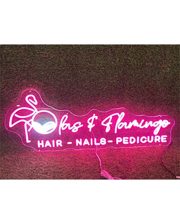 Brighten Your Salon, Spa, or Home with the Glamorous Salon Hari Nails Pedicure Custom LED Neon Sign