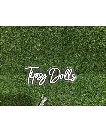 Elevate Your Bar, Event, or Boutique Decor with the Unique Charm of Tipsy Dolls Custom LED Neon Sign.