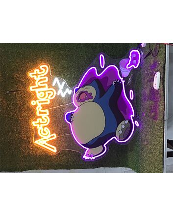 Brighten Up Your Bar, Office, and Home Décor with the Versatile Uv Actright LED Neon Sign.