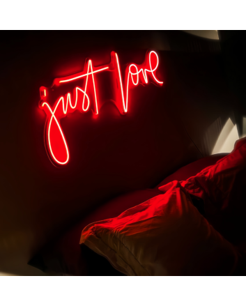 Just Love Neon Sign Illuminate Your Space with Pure Affection and Warmth