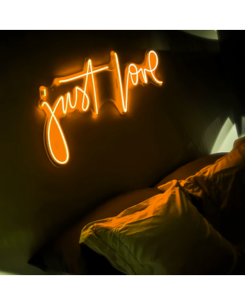 Just Love Neon Sign Illuminate Your Space with Pure Affection and Warmth