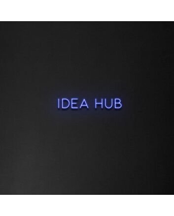 &#39;Idea Hub&#39; neon sign