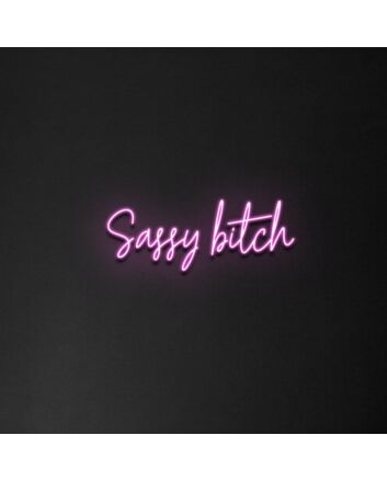 &#39;Sassy Bitch&#39; Neon Sign