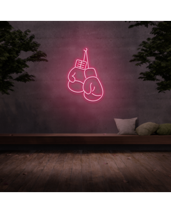 Boxing Gloves Neon Sign
