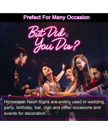 Add a Pop of Fun to Your Bar, Office, or Game Room with the But Did You Die Deep Pink Neon Sиг.