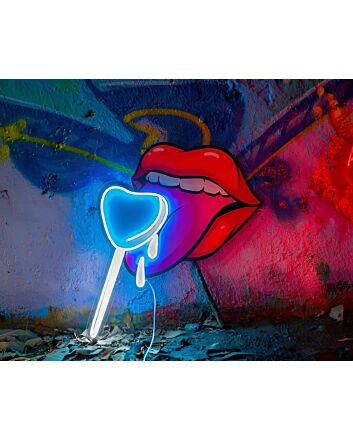 Brighten Up Your Home, Bar, or Romantic Settings with Taste Of Love UV Printed Neon - Experience Passion in Vibrant Illumination.