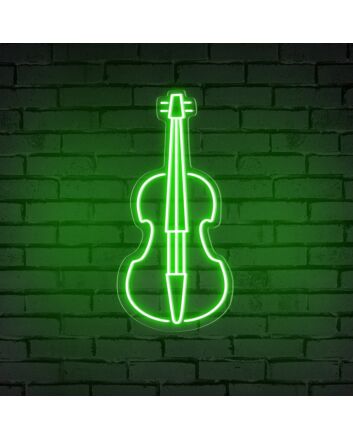 Bring a symphonic ambiance to your living space, music studio, or next event with the Cello Music Neon Sign.