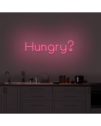 &#39;Hungry&#39; Neon Sign