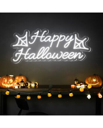 Spookify Your Space: Happy Halloween Words Spider Halloween Decor for Home, Office, and Themed Parties