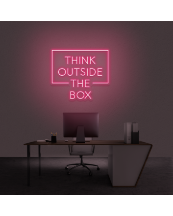 Think Outside The Box Neon Sign