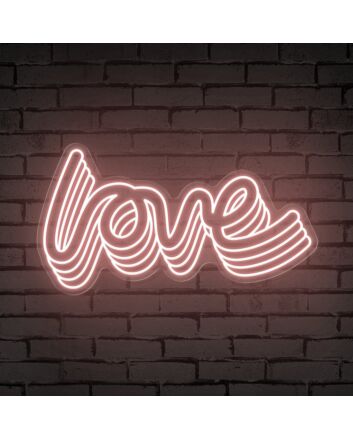 Add a touch of romance to your Valentine&#039;s Day, wedding, or bedroom with the Polychrome Love Word Neon Sign.