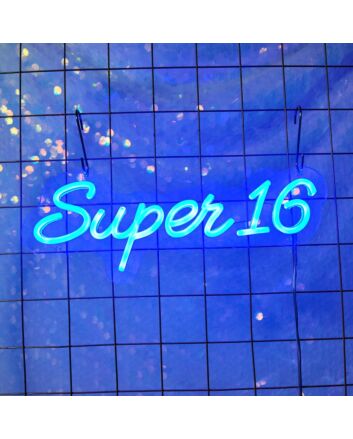 Brighten Up Every Celebration - Super Number Personalized Neon Birthday Sign for Home, Bars, and Special Events