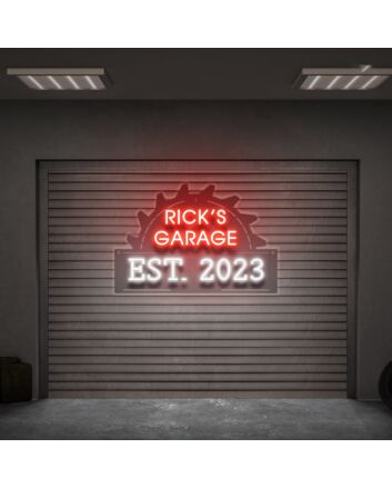 Brighten Up Your Space - Perfect for Bars, Man Caves, and Workshops with the Garange Name Sign Garage Led UV Neon Sign for Men Garage Sign.