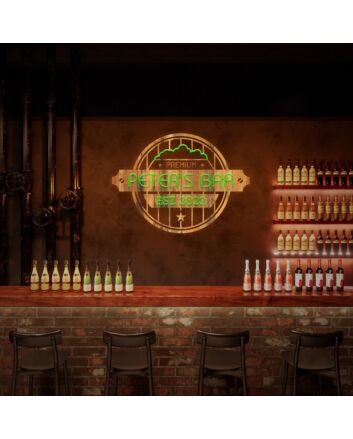 Brighten Your Home Bar, Office, or Wedding Venue with a Neon Bar Sign Custom Neon Bar Sign For Home Bar Neon Bar Sign.