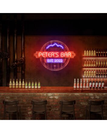 Brighten Your Home Bar, Office, or Wedding Venue with a Neon Bar Sign Custom Neon Bar Sign For Home Bar Neon Bar Sign.