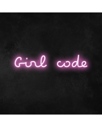 &#39;Girl Code&#39; Neon Sign