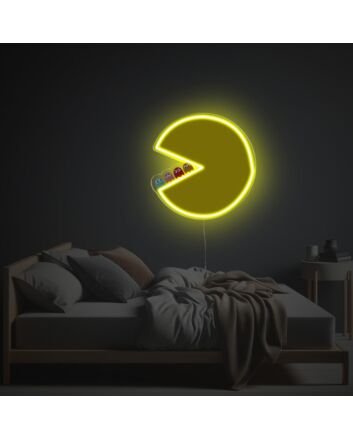 Brighten Up Your Game Room or Bar with Pac Man With Little Ghosts LED Neon Acrylic Artwork