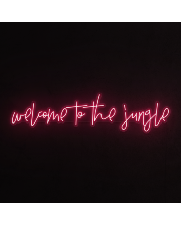 Welcome to the Jungle Neon Sign