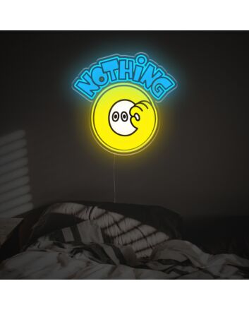 Brighten Your Bar, Office, and Special Celebrations with Nothing With Funny Zero Number LED Neon Acrylic Artwork.